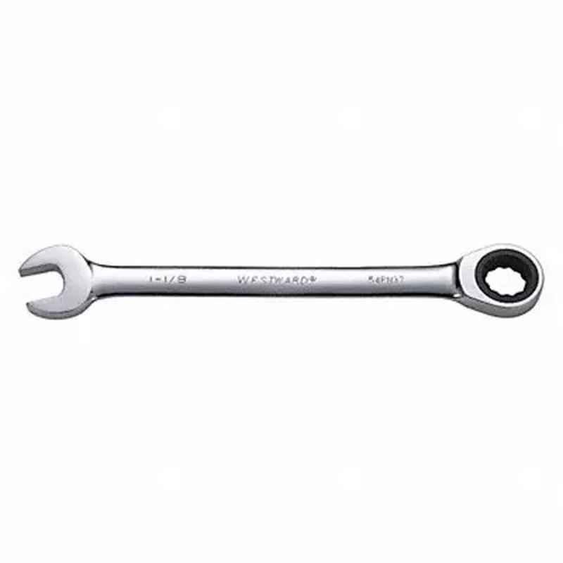 Westward 15-3/4 inch Alloy Steel Chrome Ratchet Wrench, 54PN37