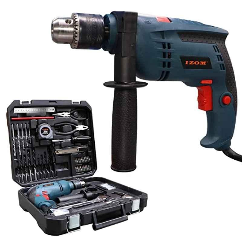 IZOM 110 Pcs 500W Plastic Blue Drill Machine Kit, ATC-1001