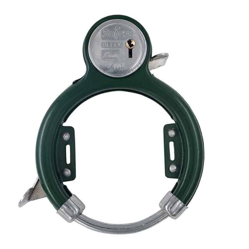 Link Safex Sleek Green Cycle Frame Lock with 2 Keys
