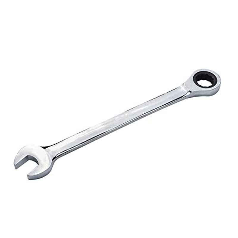 Krost Chromium Stainless Steel Reversible Ratcheting Wrench Ratchet Socket Hand Spanner Nut Tool (12mm)