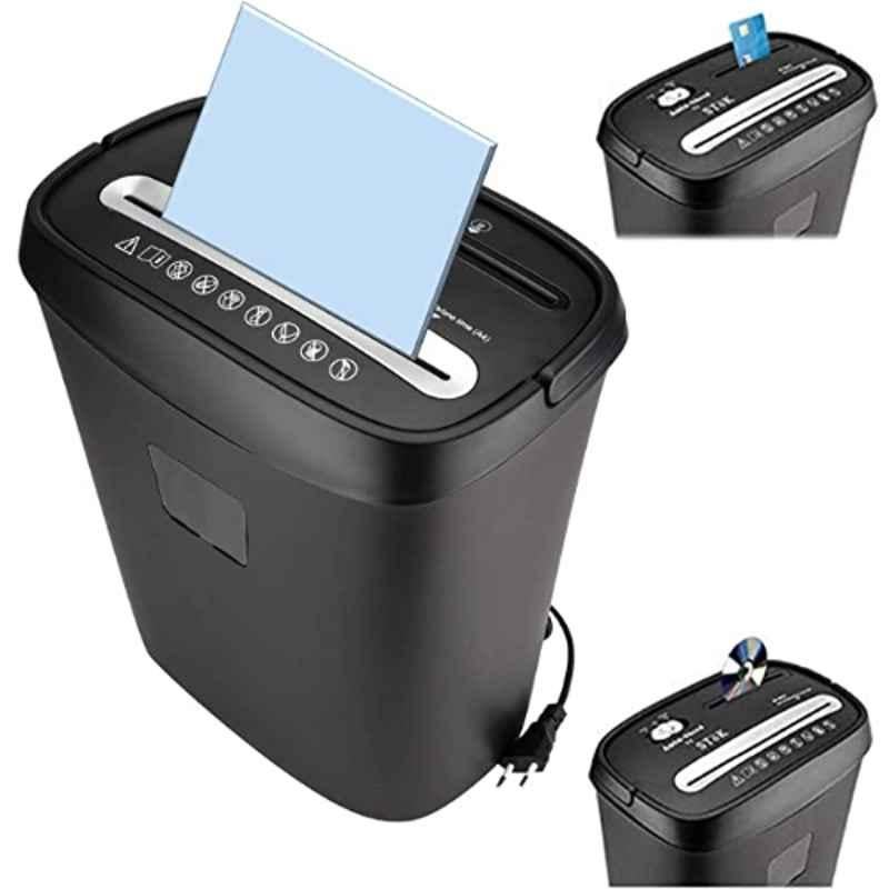 SToK ST-30CC 15L 8 Sheets Black Cross Cut Paper Shredder