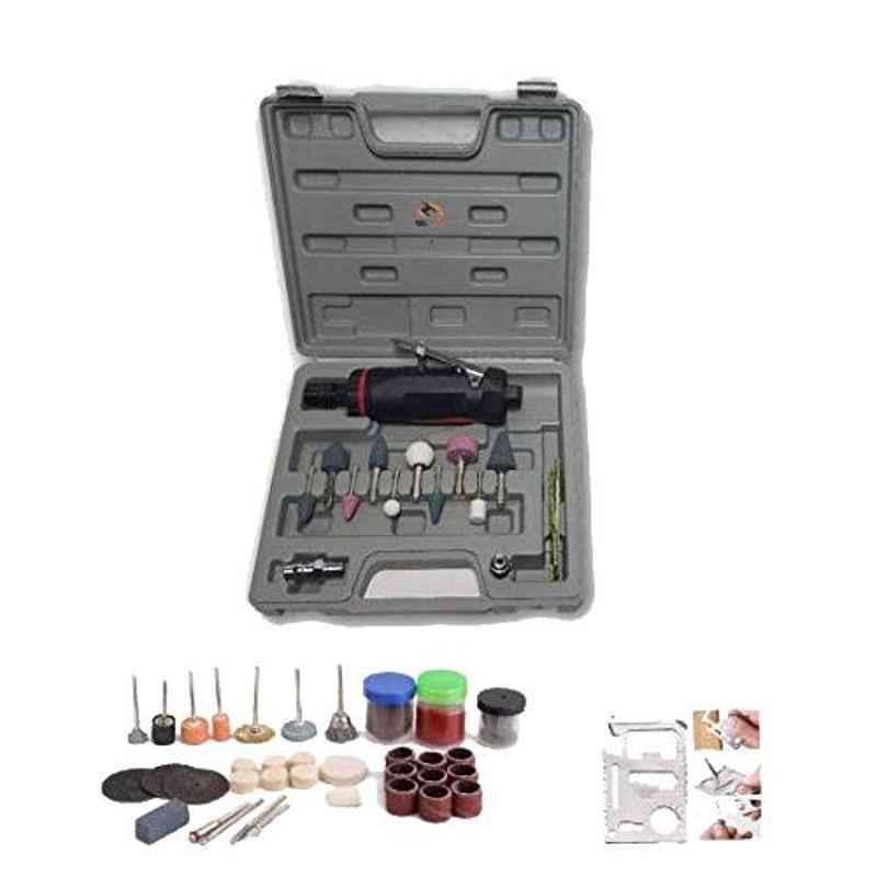 Krost 1/4 inch 122 Pcs Air Die Grinder Kit with Rotary Set