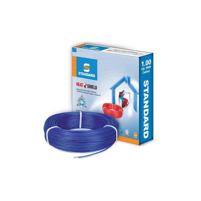 Standard 1.5 Sq mm 90m Blue PVC FR Wire by Havells, WSFFDNBA11X5