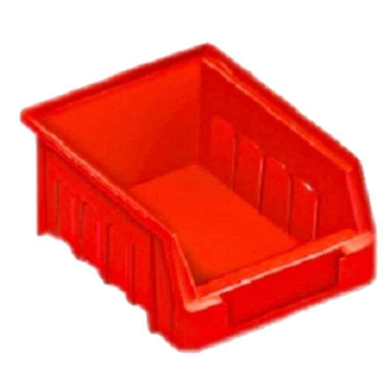 Alkon Supra 125x100x60mm Polypropylene Copolymer Red Industrial Bin, SB1