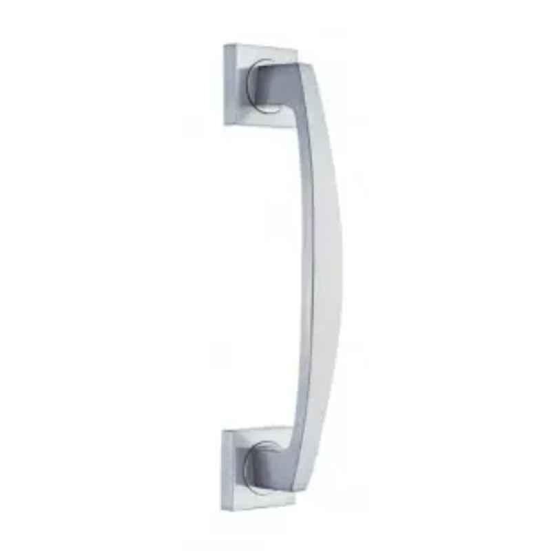 Quba Q-117 10 inch Brass Silver Chrome Plated Door Pull Handle, Q-117-PL-SS