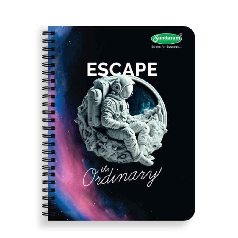 Sundaram 300 Pages 21x29.7cm Spiral Bound Wiro Single Line A4 Notebook for School, Home & Office, S-2 (Pack of 6)