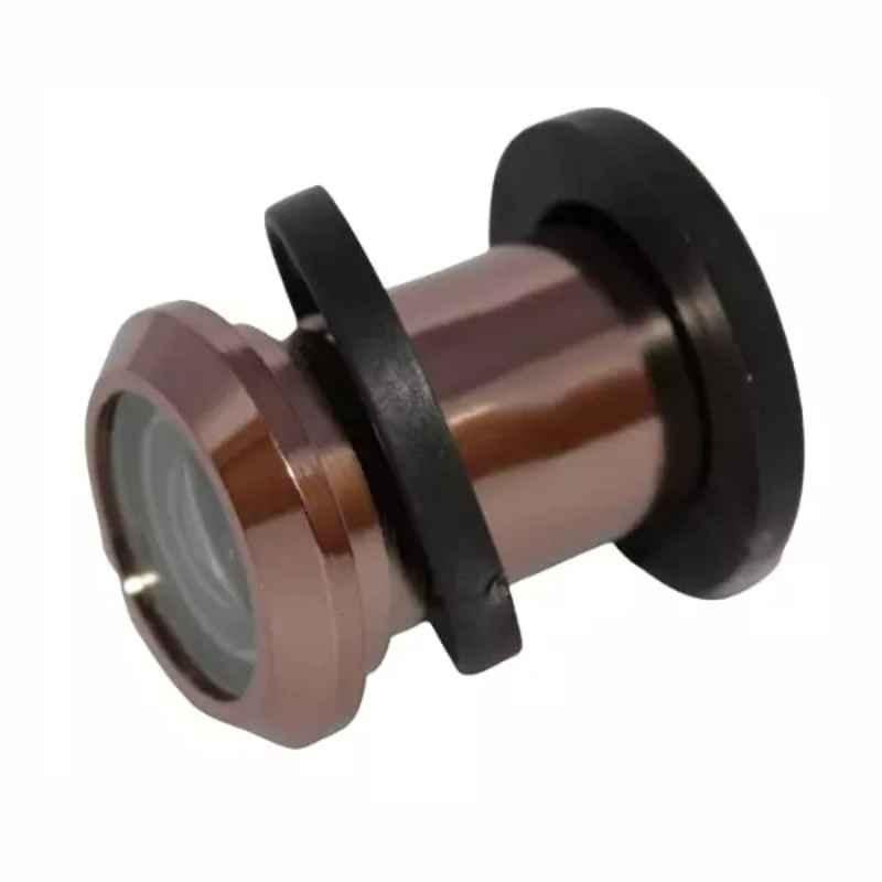 RiseOm 3 inch Brass Rose Gold Finish 180 deg Viewing Angle Door Eye, PO-0CE1-XU8C (Pack of 2)