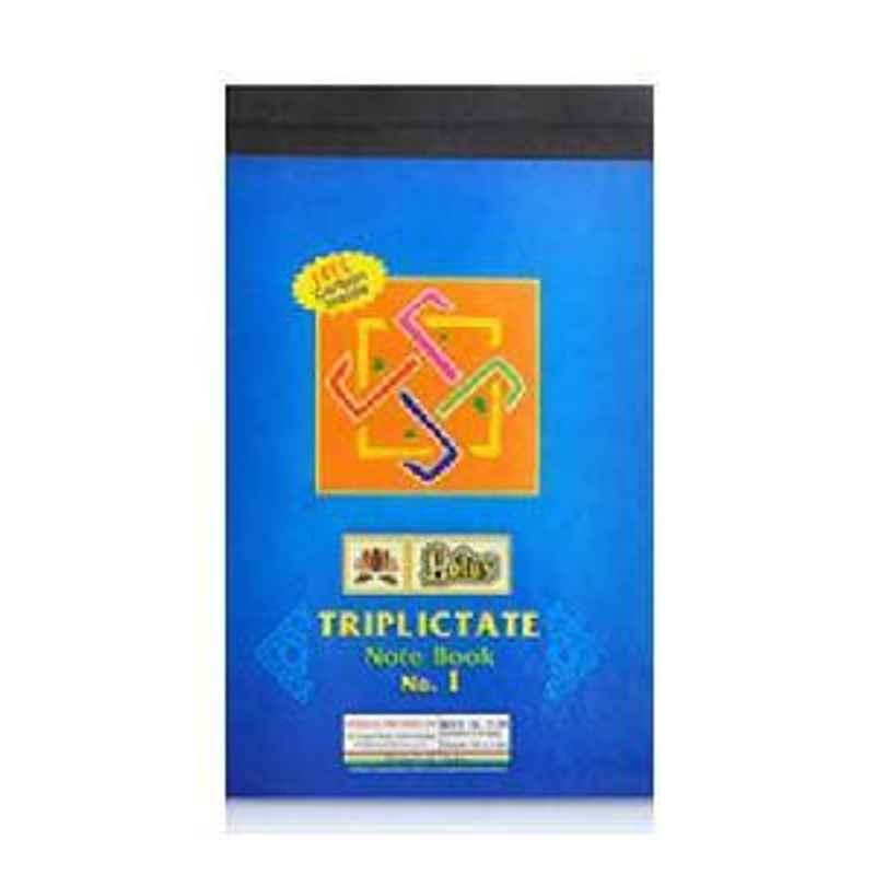 Lotus Triplicate Note Book Fine Paper With Free Carbon Inside 1/8