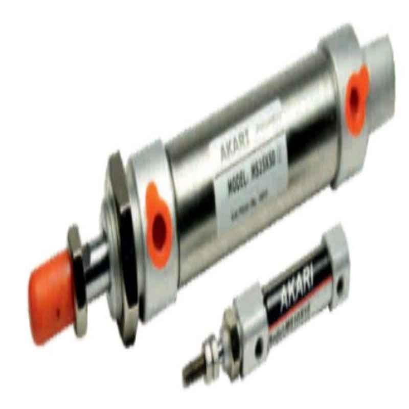 Akari 25mm Double Acting Magnetic Stainless Steel Cylinder, Stroke Length: 160 mm