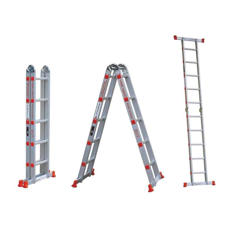 Prime Amaze 2x5 Step 10ft Multipurpose Foldable Aluminium Ladder with Platform, PA-110