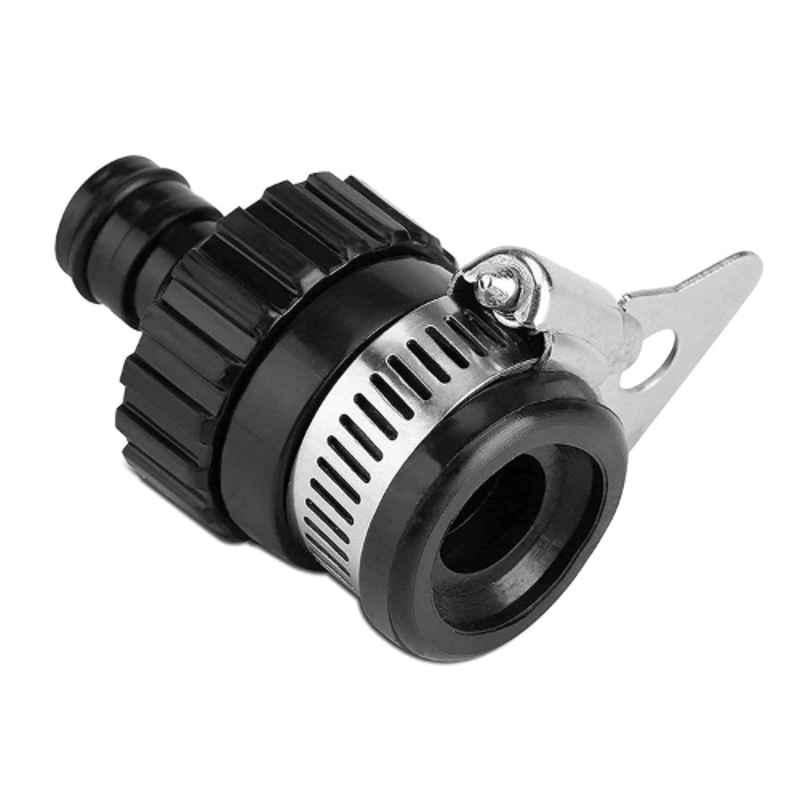 TEXUM TX-TC 2.56 inch Rubber & Stainless Steel Black Water Hose Tap Connector