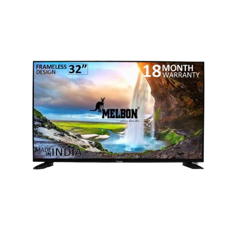 Melbon 32 inch Black Frameless HD Ready Smart Android LED TV with 18 Months Warranty