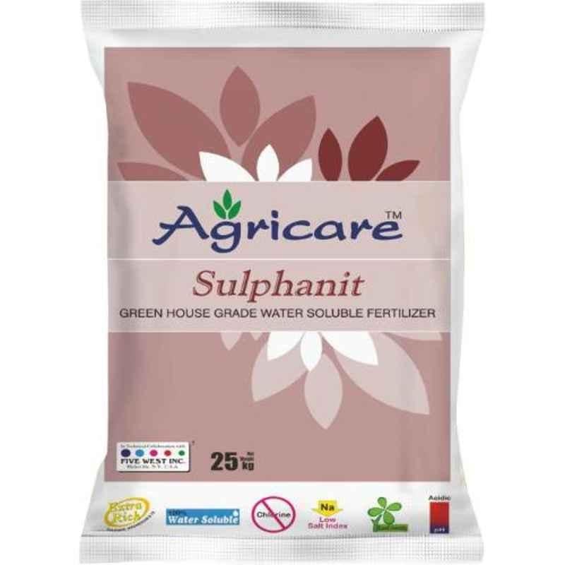Agricare Sulphanit 25kg White Crystalline Green House Grade Soluble N (Ammoniacal 20.5 % N+24% S) Fertilizer