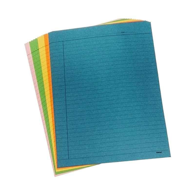 Oddy A4 Single Side Ruled Pastel Color Sheets, CPSRA4-20 (Pack of 45)