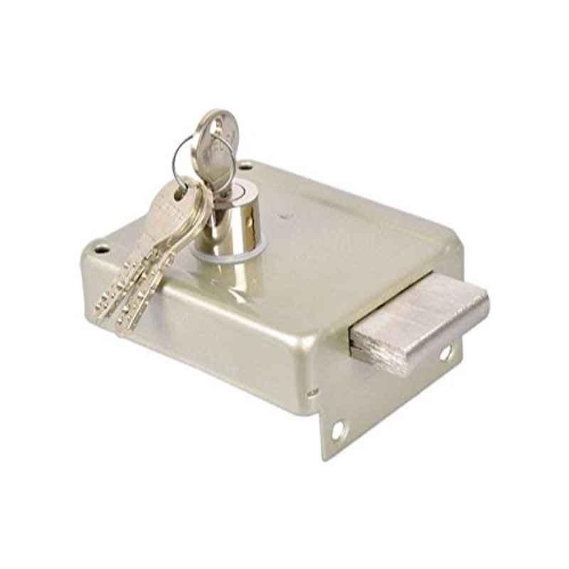 Europa Nickel Silver Finish Night Latch Main Door Lock, 8120