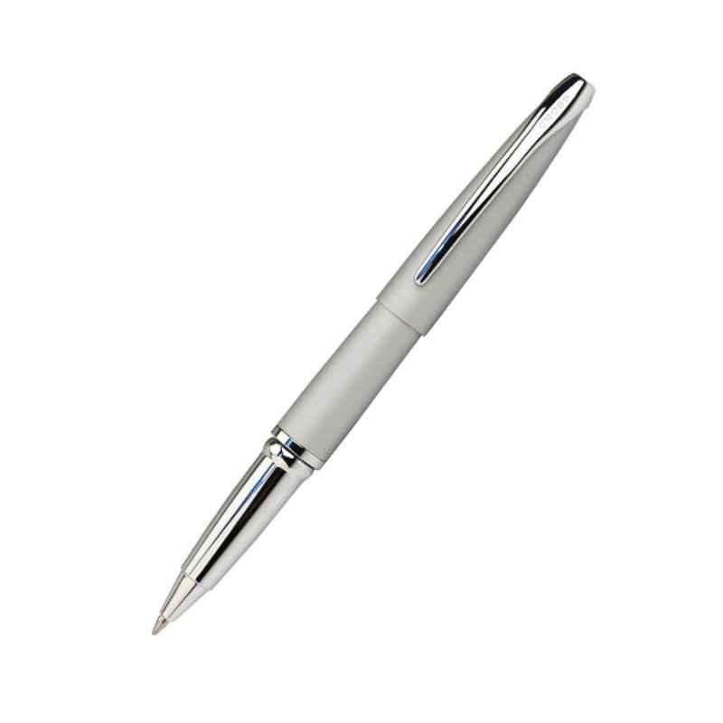 Cross ATX Black Ink Matte Chrome Finish Selectip Roller Ball Pen with 1 Pc Black Gel Ink Refill Set, 885-1