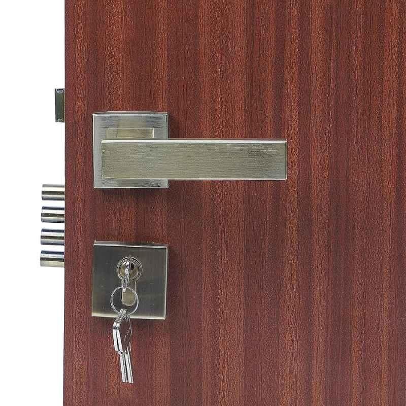 Handle Waala Rose LB-1007 60mm Stainless Steel Antique Brass Finish Both Side Key Mortise Door Lock Set