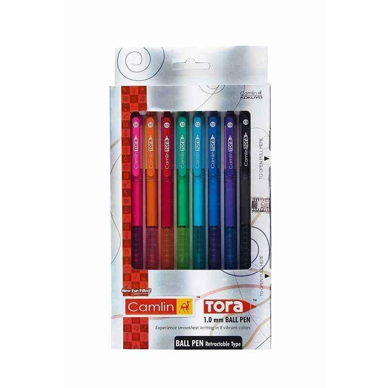 Camlin 1mm Tora Ball Pen, 5770160 (Pack of 10)