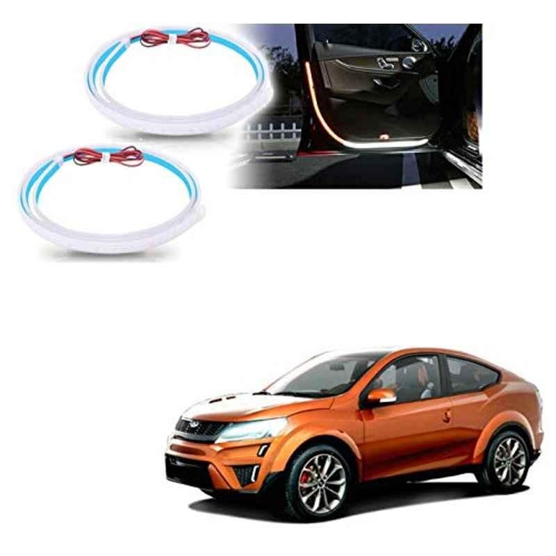 Kozdiko 2 Pcs 120cm Car Door Opening Warning LED Strips Safety Light Set for Mahindra Xuv aero