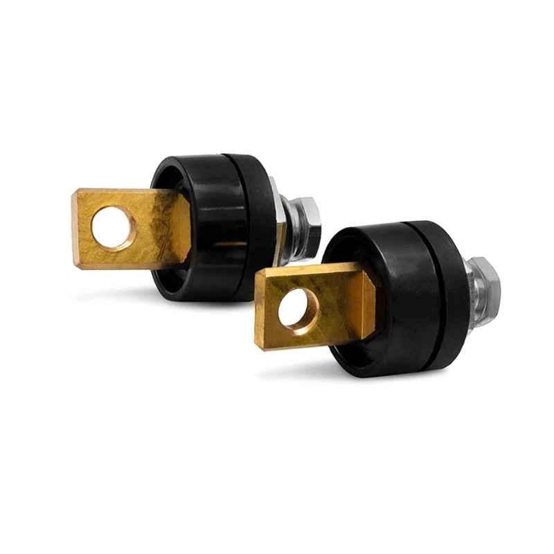 Camel 2 Pcs 10-25mmÂ³ Brass & Rubber Black Cable Joint Connector Set