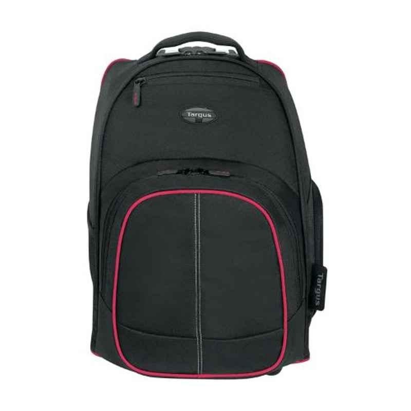 Targus Black & Red 16 inch Rolling Laptop Backpack, TSB75001AP