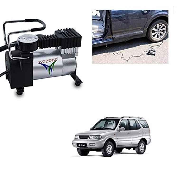 Kozdiko 12V DC Heavy Duty Metal Tyre Inflator for Tata Safari Dicor, Tyre_Inflator_D38