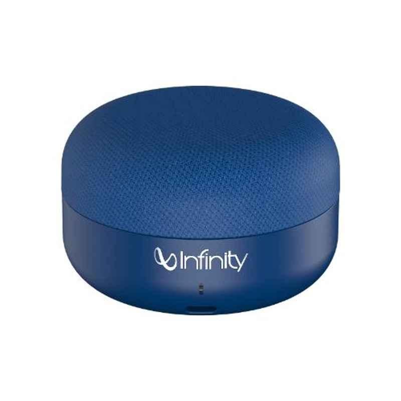 Infinity by Harman Clubz Mini 2.5W Blue Ultra-Portable Bluetooth Speaker with Mic, INFCLZMINIBLU