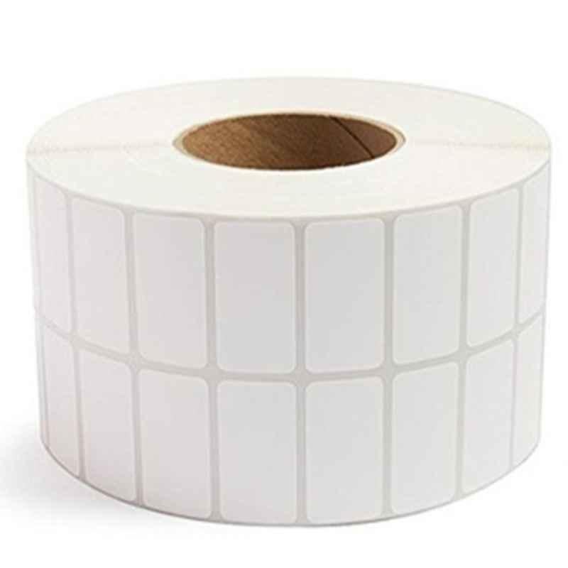 LabelKart 50x15mm Paper White 2UP Chromo Label Roll