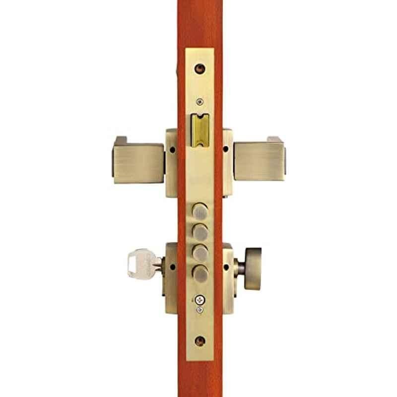 Voltizi 70mm â€ŽZinc â€ŽAntique Finish Rose Mortise Door Lock Set for Main Door, CRZ018