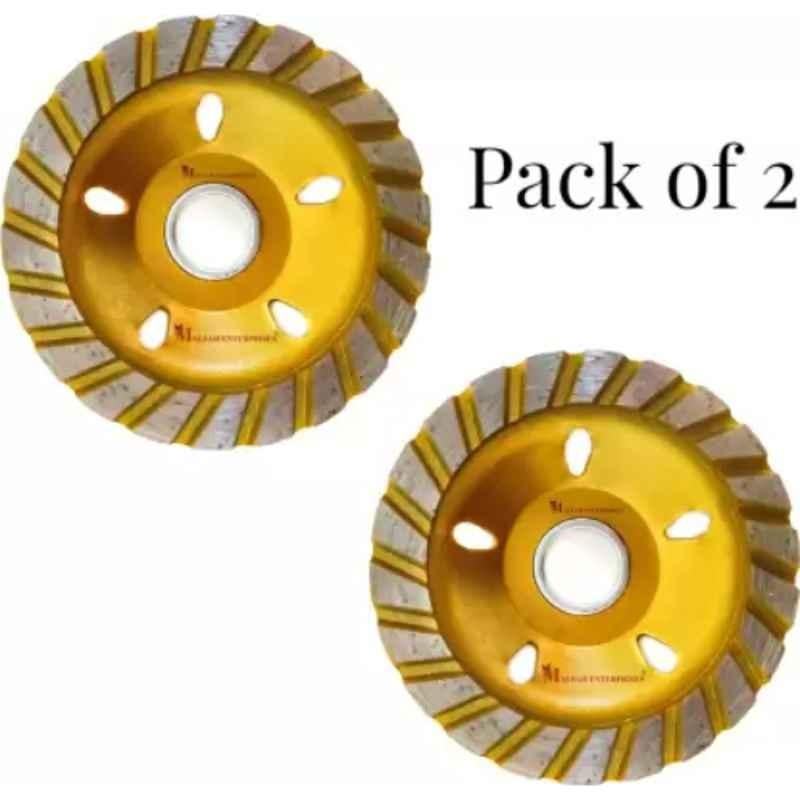 MAF Gold 80mm Turbo Diamond Cup Metal Cutter (Pack of 2)