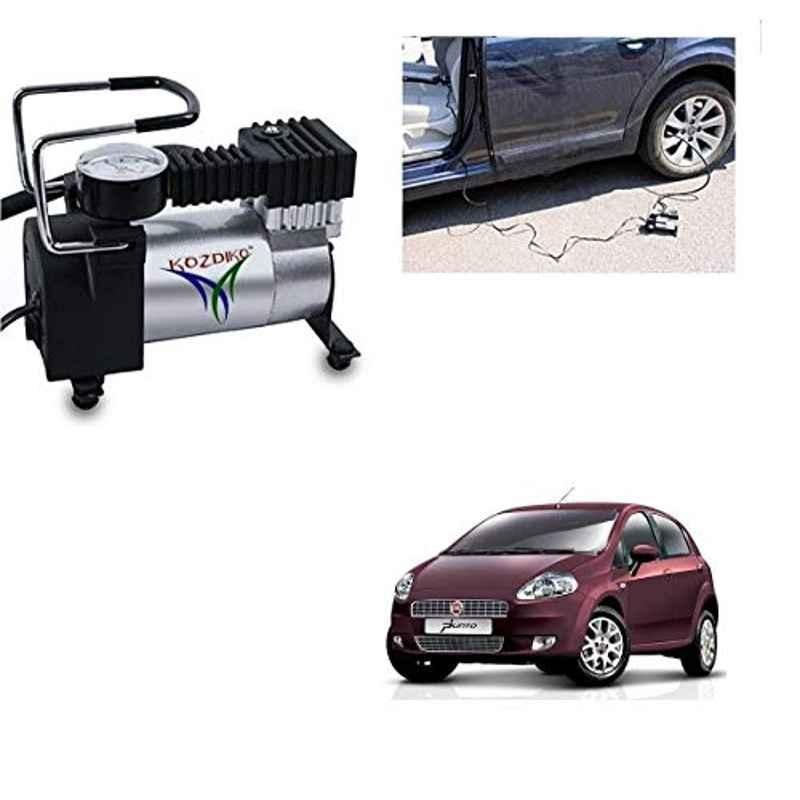 Kozdiko 12V DC Heavy Duty Metal Tyre Inflator for Fiat Punto, Tyre_Inflator_D181