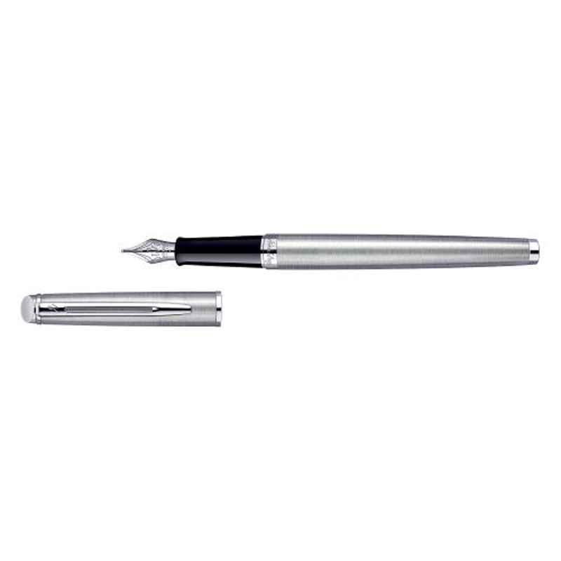 Waterman Blue Ink Hemisphere Stainless Steel CT Fountain Pen xxlarge Nib