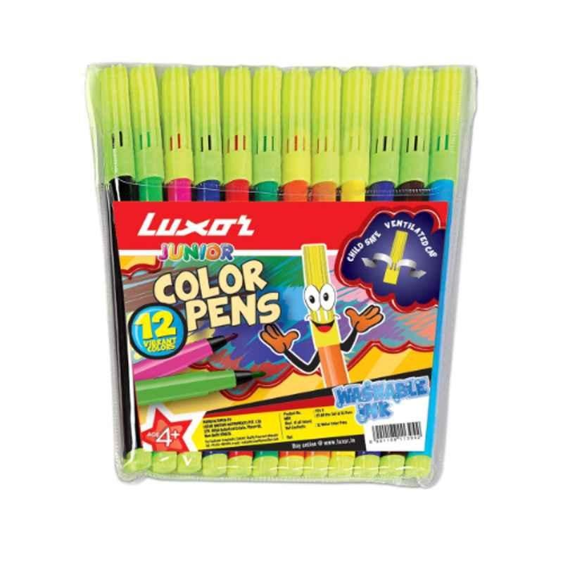 Luxor 12 Pcs Junior Sketch Pen Set, 976Y (Pack of 500)