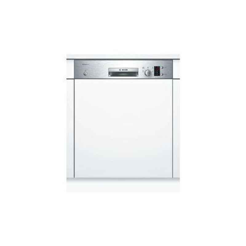Bosch Serie-2 11.7L Lacquered Semi Integrated Dishwasher, SMI25AS00E, Size: 60 cm