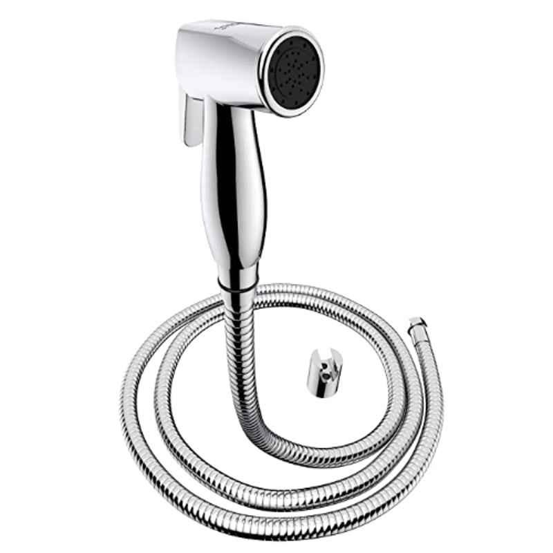 Biut Fusion 15mm ABS Chrome Finish Health Faucet with Brass Inserts, 1m Hose Pipe & Hook, HF-5119