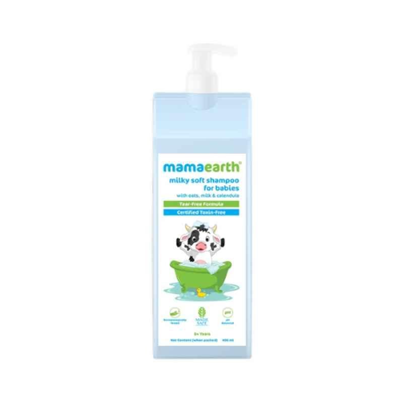 Mamaearth 400ml Milky Soft Shampoo with Oats Milk & Calendula for Babies, MAE2090