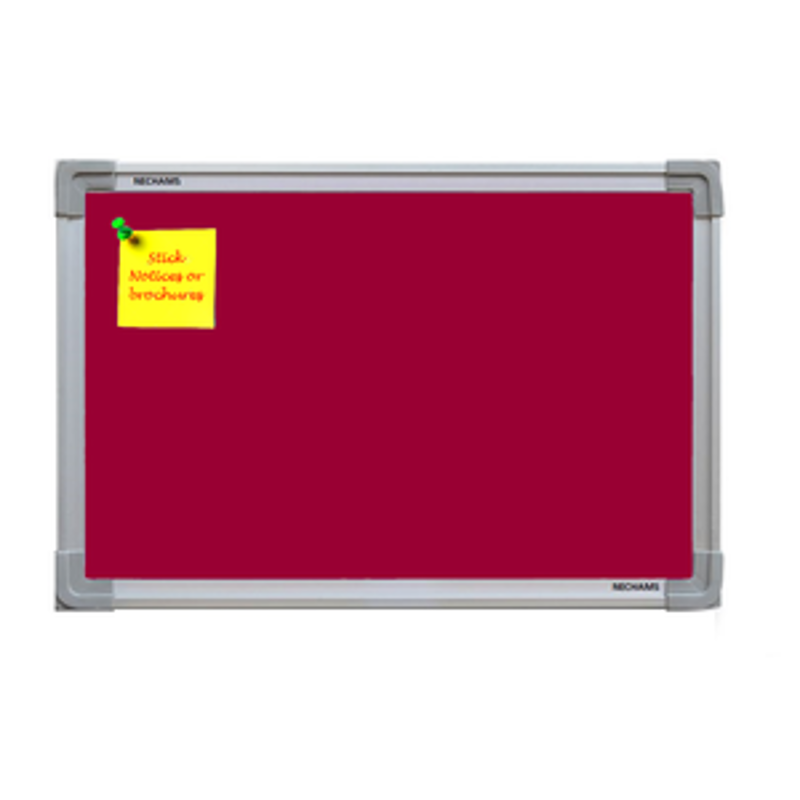 Nechams Notice Board Economy Combo Color Maroon NBMRN21TF