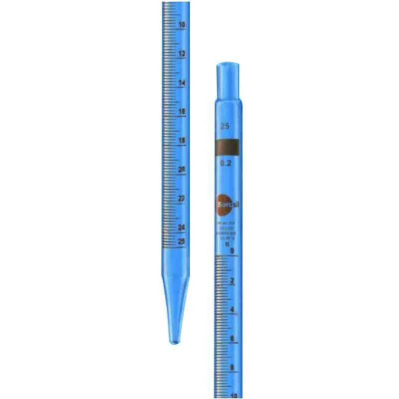 Borosil 1ml Class B Mohr Type Measuring Pipettes, 7060P01