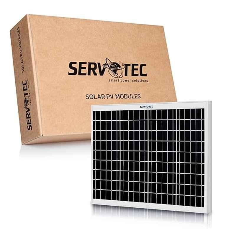 Servotech 50W 12V Aluminium Monocrystalline Solar Panel