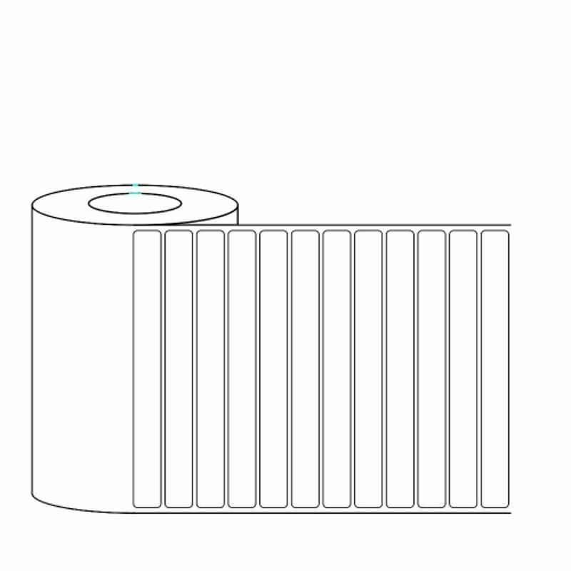 LabelKart 100x10mm Paper White 1UP Chromo Label Roll