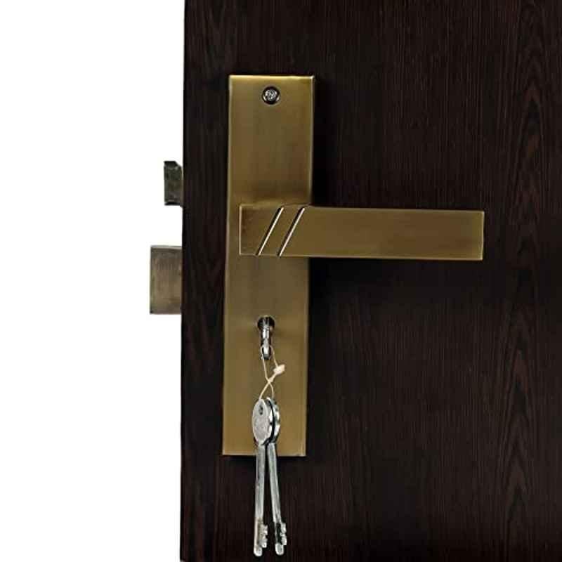 Voltizi â€ŽSierra 8 inch â€ŽStainless Steel 304 Matt Antique Brass Finish Heavy Duty Mortise Door Lock