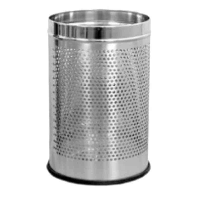 Delta Solutions 10x14 inch Stainless Steel Perforated Dustbin