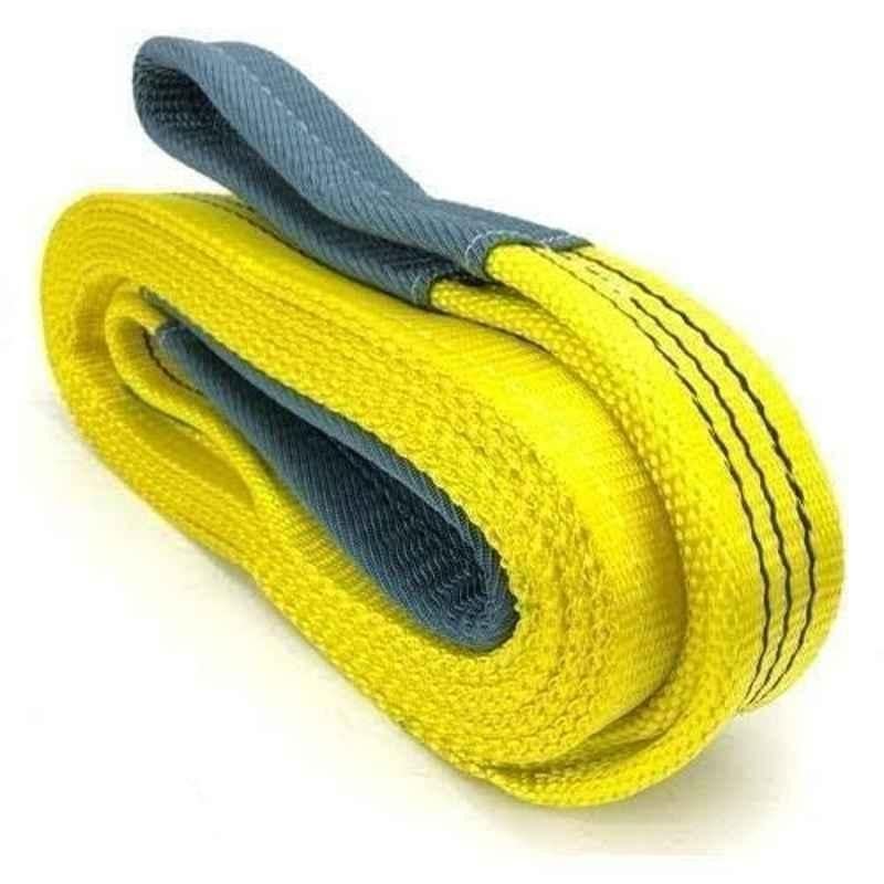 Harrison 3 Ton 4m Polyester Yellow Lifting Belt Webbing Sling, HLB3T4M