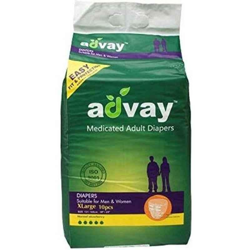 Advay 10 Pcs Extra Large Adult Diaper Set