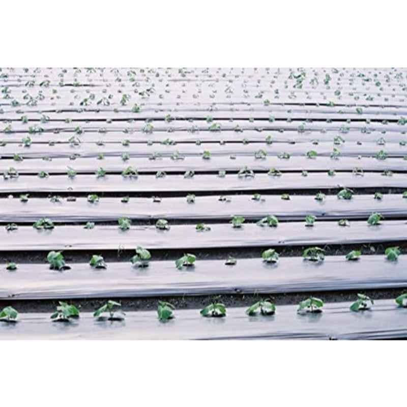 Siddhi 400mx1000mm 25Micron LLDPE & LDPE Black & Silver Mulching Film, SVE 0147