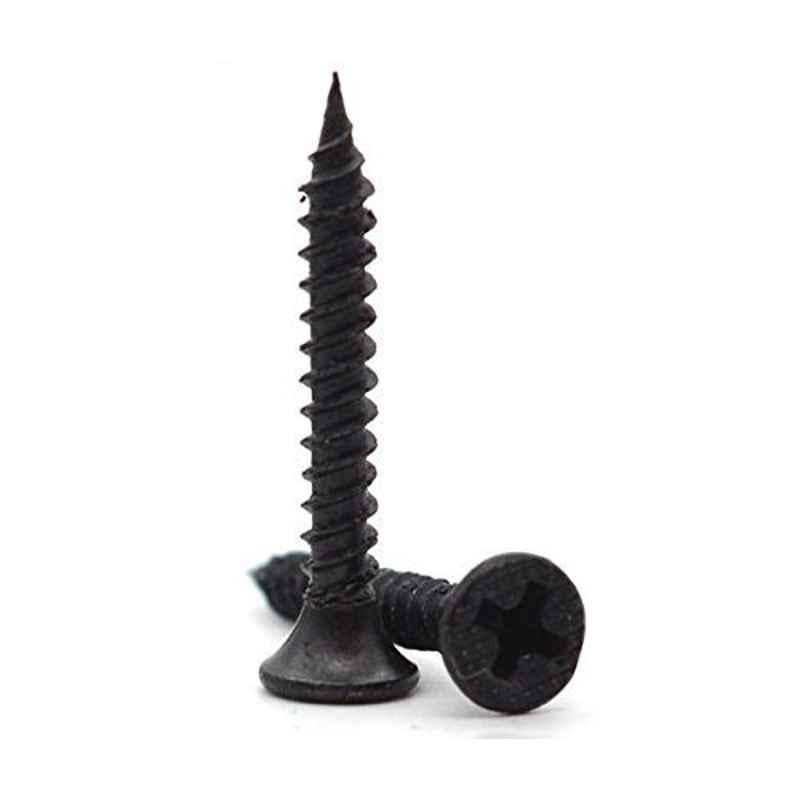 RKGD 400 Pcs 3.5x38mm Carbon Steel Black Philips Gypsum Drywall Screw Set