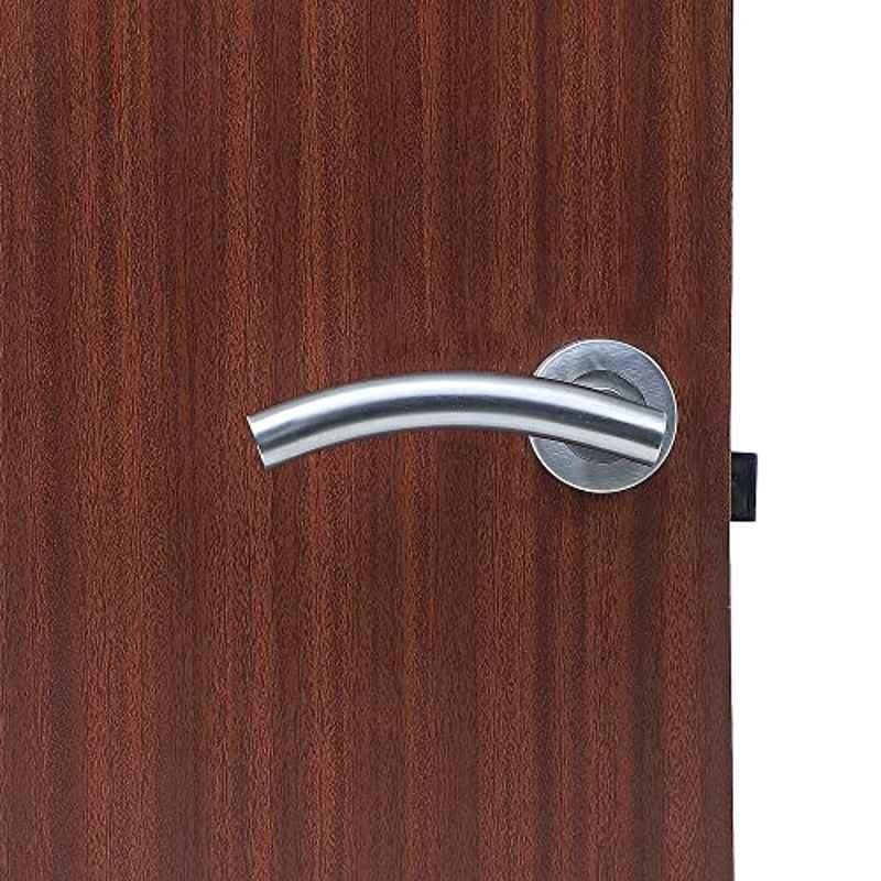 Homexpert MG-1102 Stainless Steel Silver Heavy Duty Mortise Door Lock Set with Bolt Latch & Pull Handle