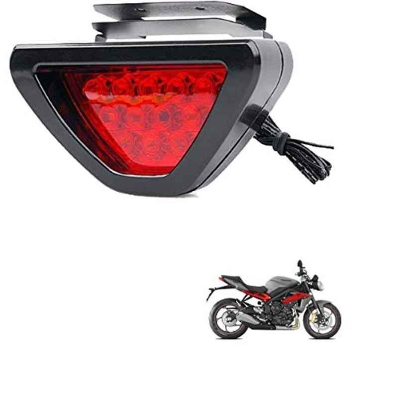 Kozdiko 12 LED Triangle Shape Bike Brake Light with Flash Mode for Triumph Street Triple, koz_94872