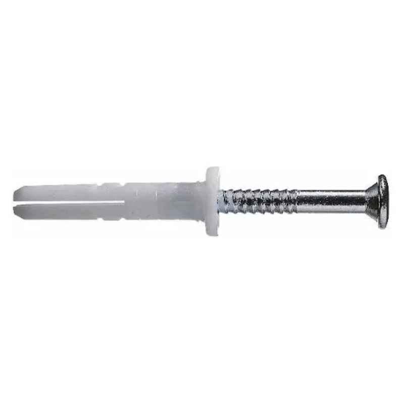 Hilti HPS-1 R 8/10x43mm Flat Head Plastic Impact Anchor, 260363 (Pack of 100)
