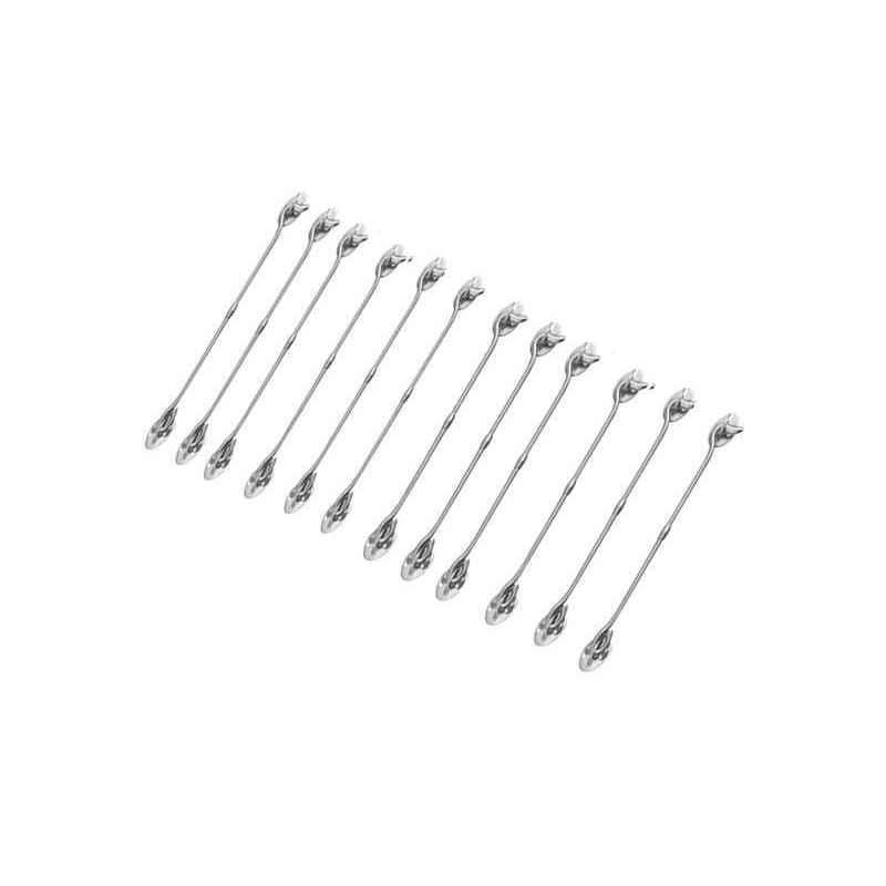 Smart Shophar 4 inch Stainless Steel Silver Round Gate Hook, SHA40GH-ROUN-SL04-P12 (Pack of 12)